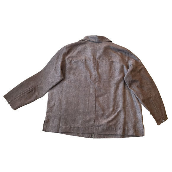 Relativity Women Jacket Womens Plus Size 1X Brown Zip Up Lightweight Sports Coat - Picture 2 of 12